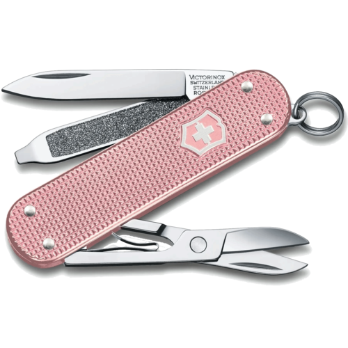 Швейцарский складной нож-брелок Victorinox Classic SD Alox Cotton Candy 5 функций 4 см 0.6221.252G