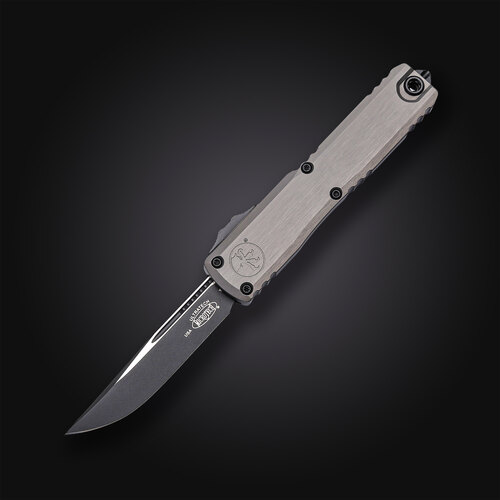 Автоматический фронтальный выкидной нож Microtech/Marfione Ultratech Gen III ZBP Natural Clear 8.9 см 1121-1NC