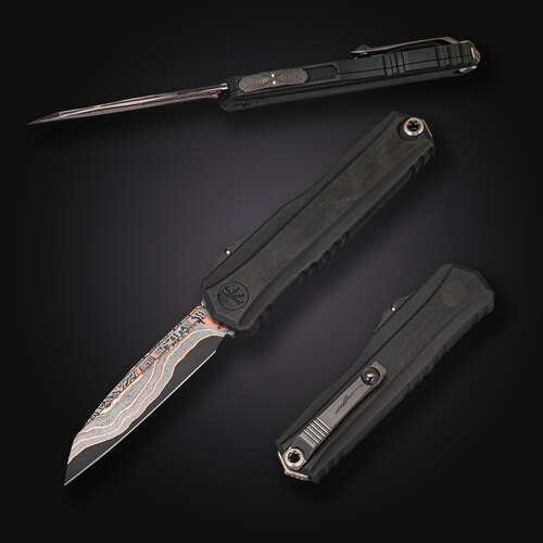 Кастомный автоматический фронтальный выкидной нож Anthony Marfione Cypher II 8.9 см 1241-16MS2