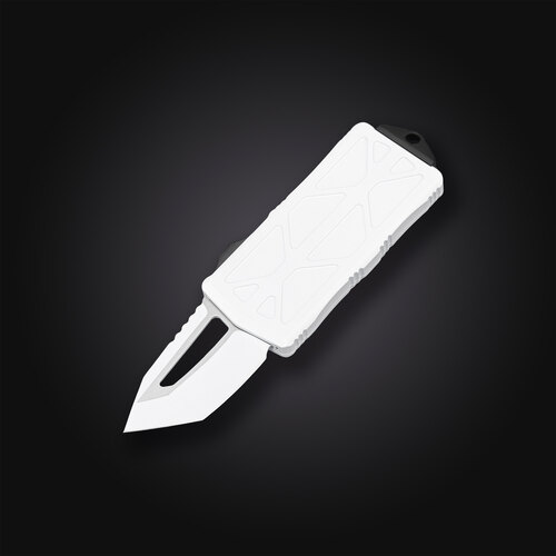 Автоматический фронтальный выкидной нож-зажим для купюр Microtech/Marfione Exocet Storm Trooper 5 см 158-1ST