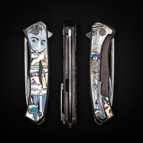 Кастомный складной нож NL Knives Аурум 