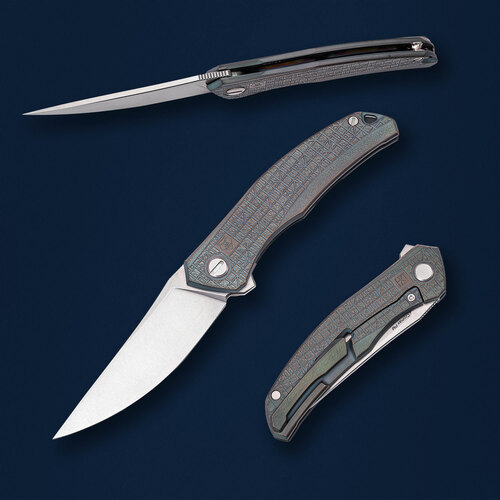 Кастомизированный складной нож Rezat Custom & Shirogorov Quantum Ursus проект 