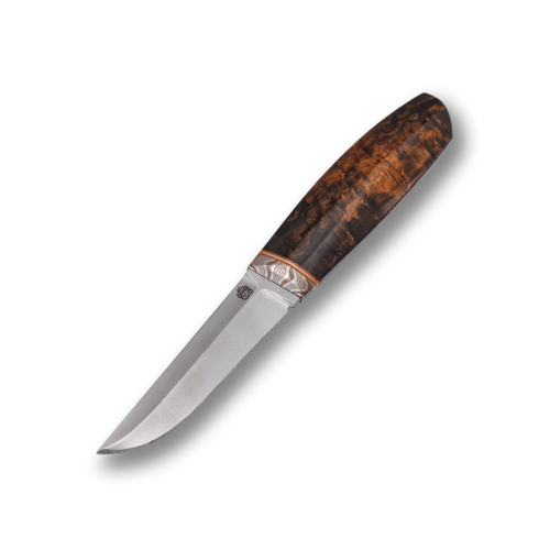 Кастомный авторский нож с фиксированным клинком ручной работы Сергей Букша 