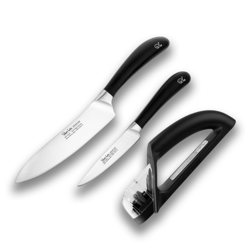 Подарочный набор из 2-х кухонных ножей Robert Welch Signature и точилки SIGSA20SPEC1