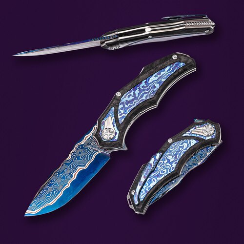 Кастомный складной нож NL Knives Теос 9.5 см NL/THEOS-UC-1