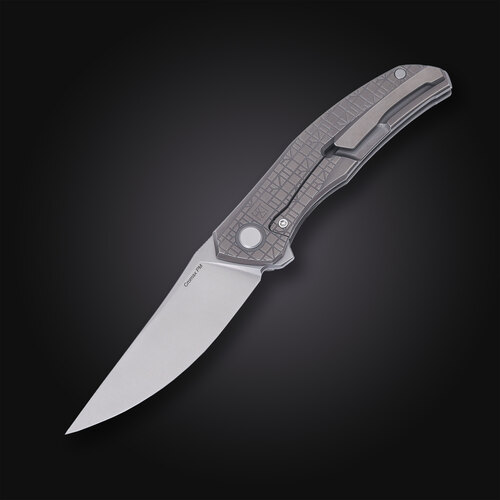 Складной нож для левши Shirogorov Quantum Ursus Lefty MRBS 9.5 см SHV/QUANTUM-URSUS-L-SPECIAL-GRAY-MRBS