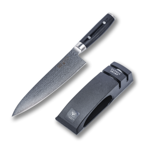 Набор из точилки и поварского кухонного шеф-ножа Yaxell 20 см YA36000-002