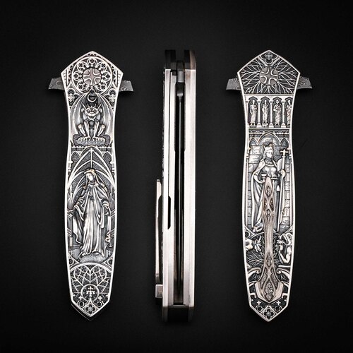 Кастомный складной нож NL Knives Спайн 