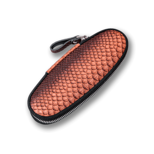 Подарочный овальный чехол на молнии для складного ножа Rezat Collect&Save RZ/ZIP-O-1-LBR-P