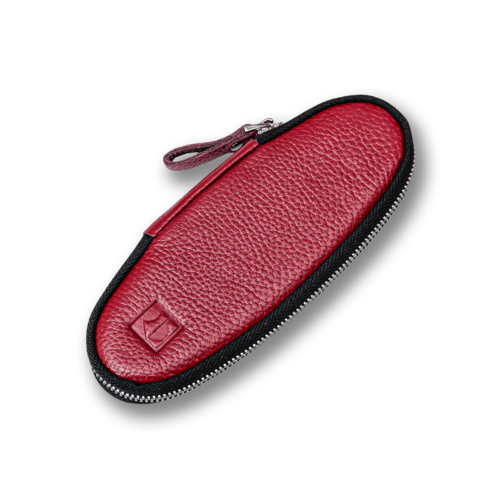 Подарочный овальный чехол на молнии для складного ножа Rezat Collect&Save RZ/ZIP-O-1-RD