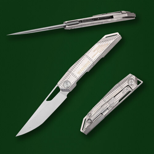 Кастомный складной нож TFK Knives - Mechanics Lab Collaboration Hiru 