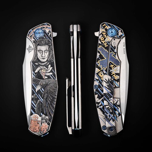 Кастомный складной нож TFK Knives Stone Slim проект 