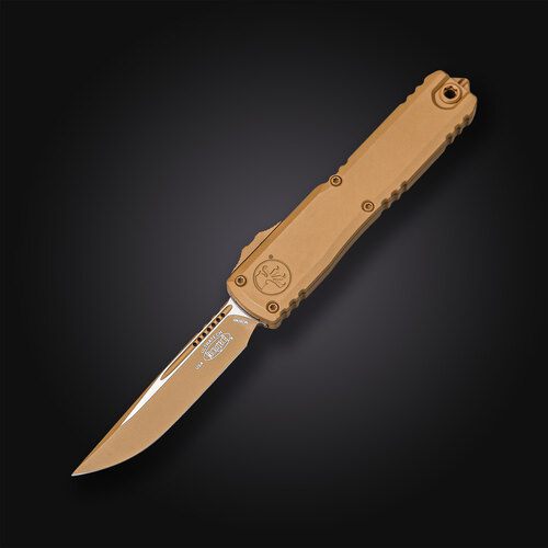 Автоматический фронтальный выкидной нож Microtech/Marfione Ultratech Gen III ZBP Tan Cerakote 8.9 см 1121-1CRA