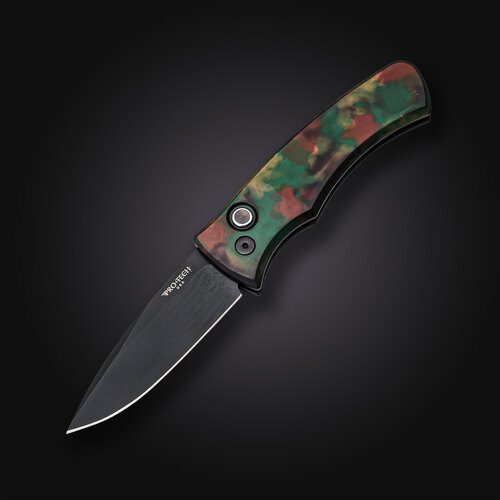 Автоматический складной нож Pro-Tech Duke-2 Woodland Camo 6.7 см DUKE2103-WOODLAND
