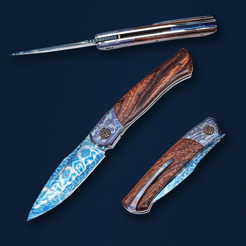 Кастомный складной нож NL Knives Frodo-2 9.1 см NL/FRODO-RDN-H-31