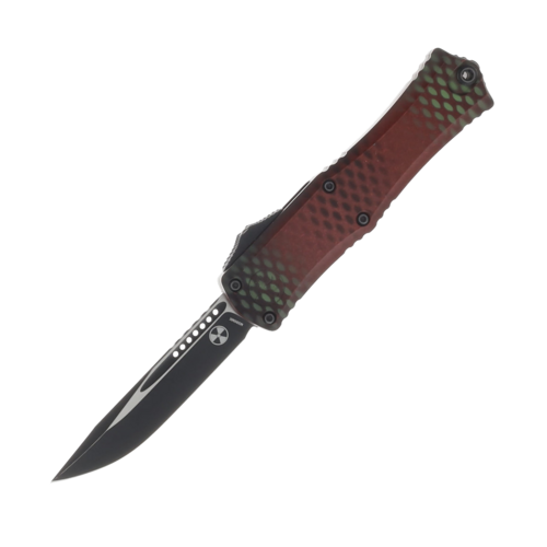 Автоматический фронтальный выкидной нож Microtech/Marfione Signature Limited Hera II Mini Red Boeing X-51 7.5 см 1703M-1RDX51S