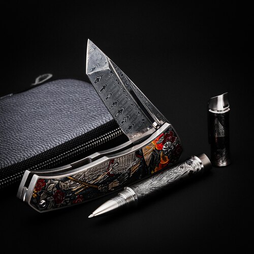 Коллекционный сет ручной работы NL Knives Аурум 