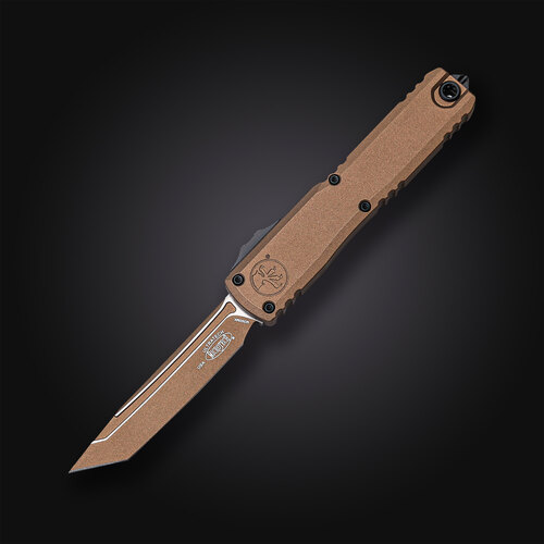 Автоматический фронтальный выкидной нож Microtech/Marfione Ultratech Gen III ZBP Burnt Bronze 8.9 см 1123-1UB-C19Z4
