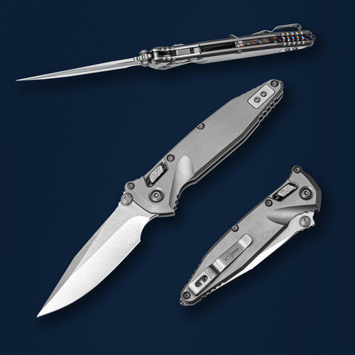 Кастомный складной нож Anthony Marfione Socom Elite Ram-Lok Titanium 160RL-CPCISLBTIFLGBPR-MCK