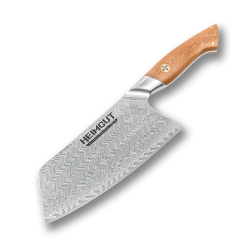 Китайский поварской кухонный нож Heimcut Ergo Linen Micarta 18.4 см HC/EB-CHI