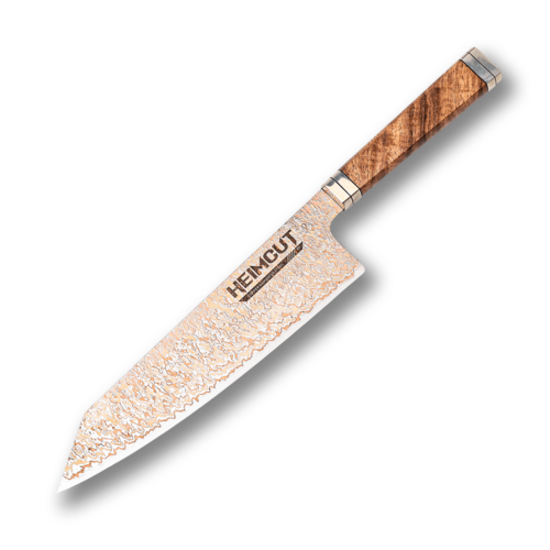 Поварской кухонный нож кирицуке Bunka Heimcut Tetra Copper Damascus 21 см HC/HEXA-PBC-KIB