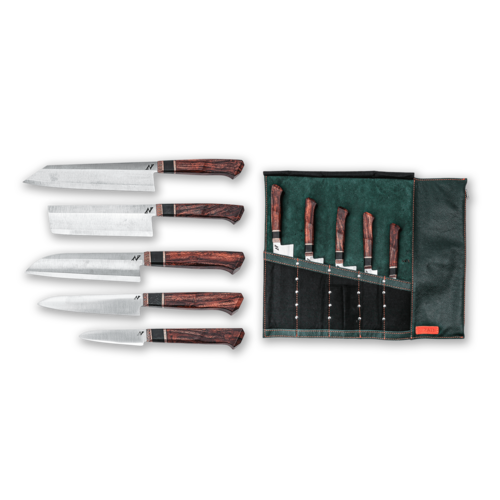 Набор шеф-повара из 5-х авторских кухонных ножей Назар Жирнов 