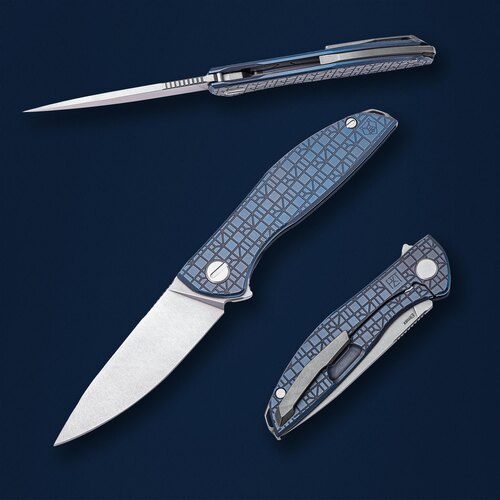 Складной нож Shirogorov Neon 8.5 см SHV/NEON-RZT-BL