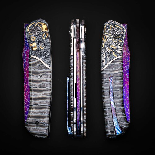 Коллекционный авторский складной нож ручной работы NL Knives Фродо 