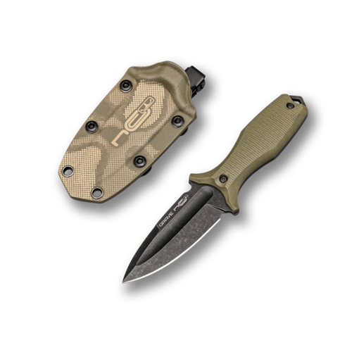 Нож скрытого ношения с фиксированным клинком NC Custom Grave 8.8 см NCC001-A10BSW/G10OD