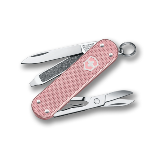Швейцарский складной нож-брелок Victorinox Classic SD Alox Cotton Candy 5 функций 4 см 0.6221.252G