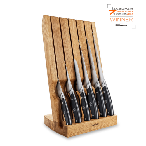 Набор из 6-и кухонных ножей Robert Welch Professional на подставке из дуба RWPAO2097V/7
