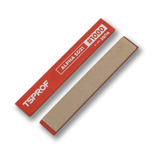 Брусок алмазный на алюминиевом бланке TSPROF Alpha SD21 150х25х3 мм TS-SH23A1021