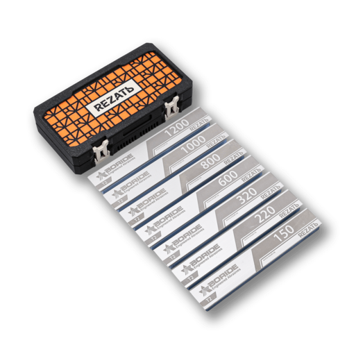 Набор из 7-ми точильных камней Boride T2 из оксида алюминия на бланках RZ/BORIDE-T2-SET7-TS-MS2401570-RZ