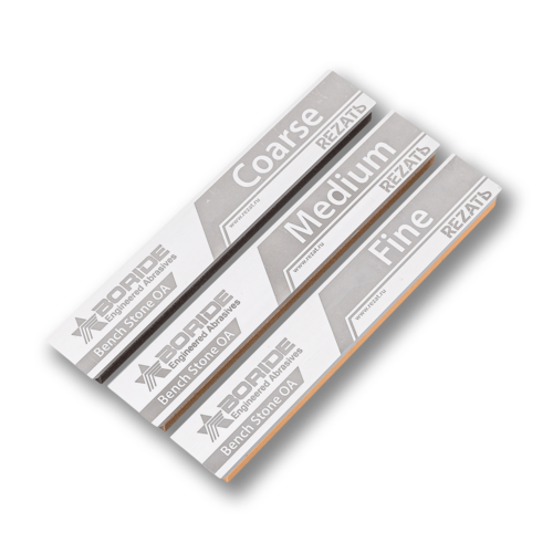 Набор из 3-х точильных камней Boride Bench Stone из оксида алюминия на бланках RZ/BS-AO-SET3