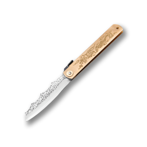 Складной нож Kanekoma Higonokami Ryumai - Gold Dragon 9 22-GD