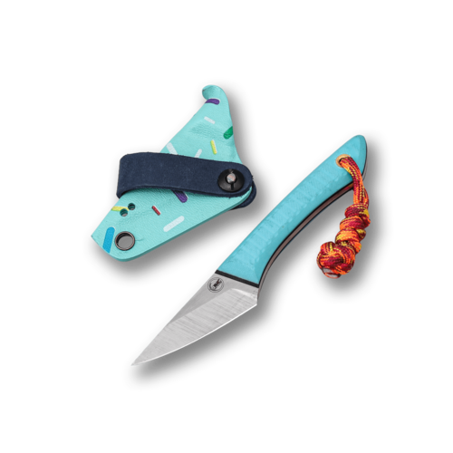 Нож скрытого ношения с фиксированным клинком 7 Ножей Киридаши 4.9 см 7N/KIRI-3DTIFG10-VG10