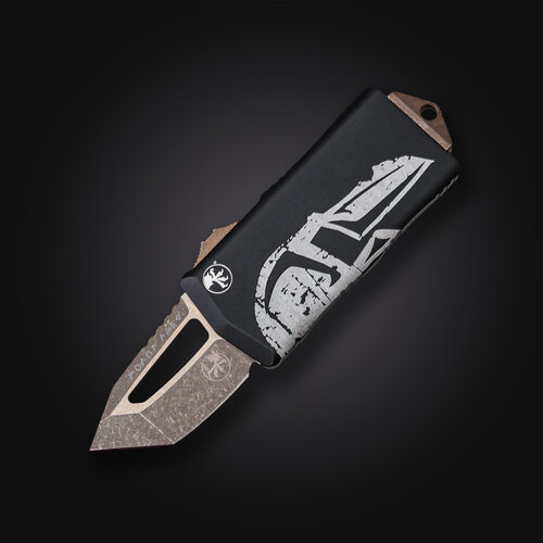 Автоматический фронтальный выкидной нож-зажим для купюр Microtech/Marfione Signature Limited Exocet 