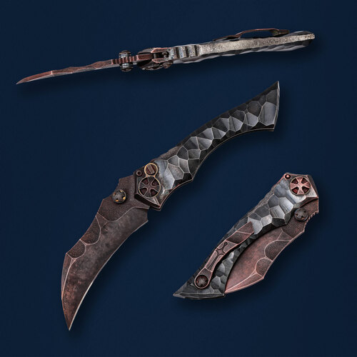 Кастомизированный складной нож Rezat Кастом проект 