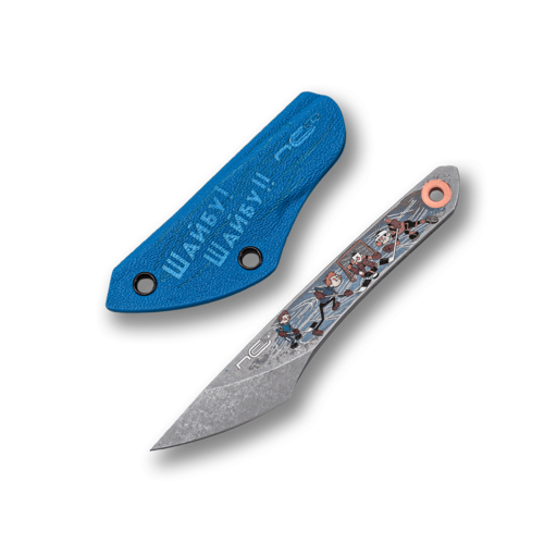 Нож скрытого ношения с фиксированным клинком NC Custom Киридаши Шайбу! Шайбу! Вымпел 3.4 см NCC060-SHB1-V