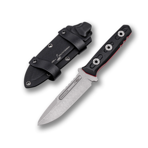 Тактический нож с фиксированным клинком NC Custom Parachuter 13 см NCC222-A10SW/G10BKRD