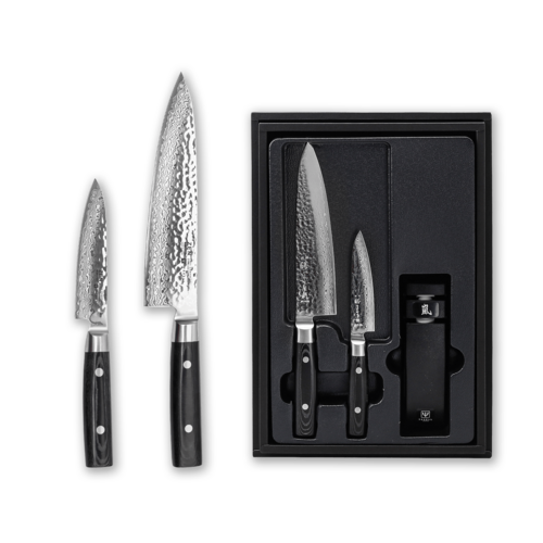 Набор из точилки и 2-х кухонных ножей Yaxell Zen YA35500-003 (35553)