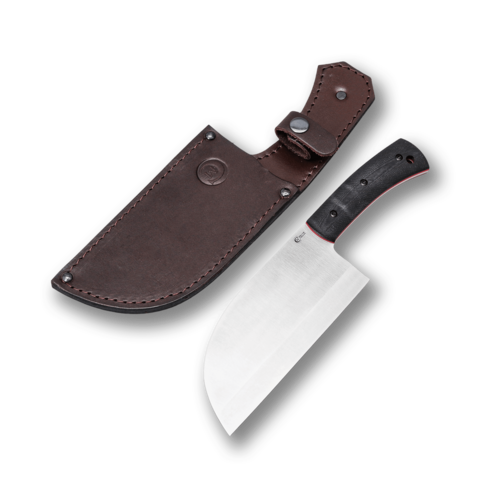 Сербский шеф нож Мастерская Сёмина Сербский с чехлом 16.5 см MCEM/SERB-95X18-BKRDG10