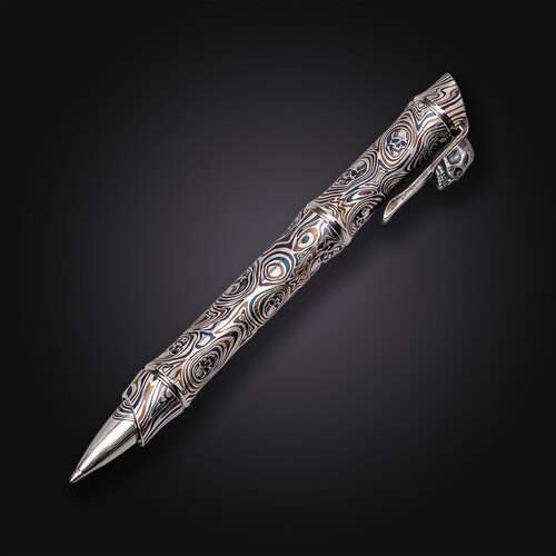 Эксклюзивная титановая ручка Streltsov & Steel Flame collaboration Хитори №1 ﻿STR/TiPen-HI-1