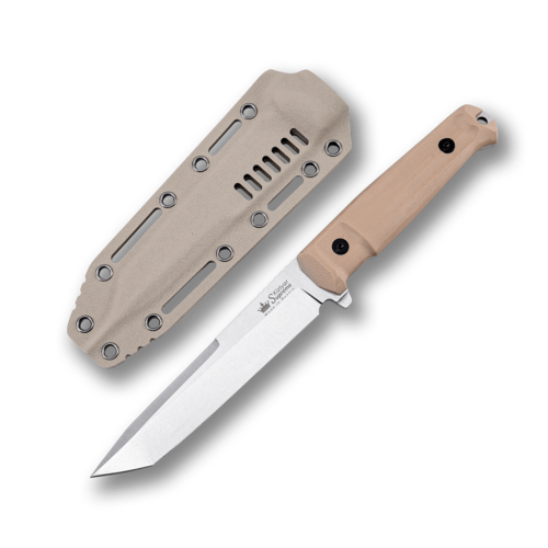 Тактический нож с фиксированным клинком Kizlyar Supreme Tactical Echelon Aggressor StoneWash 15 см 4610094296997