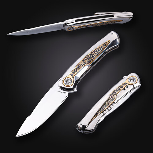 Кастомный складной нож NL Knives Super NoWa 9.1 см NL/NW-HP-CUSTOM-1