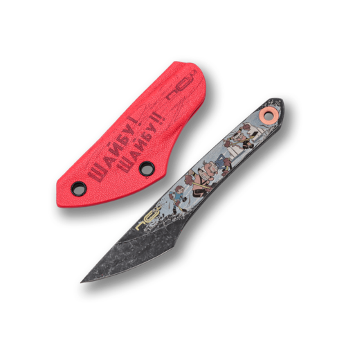 Нож скрытого ношения с фиксированным клинком NC Custom Киридаши Шайбу! Шайбу! Метеор 3.4 см NCC060-SHB2-M