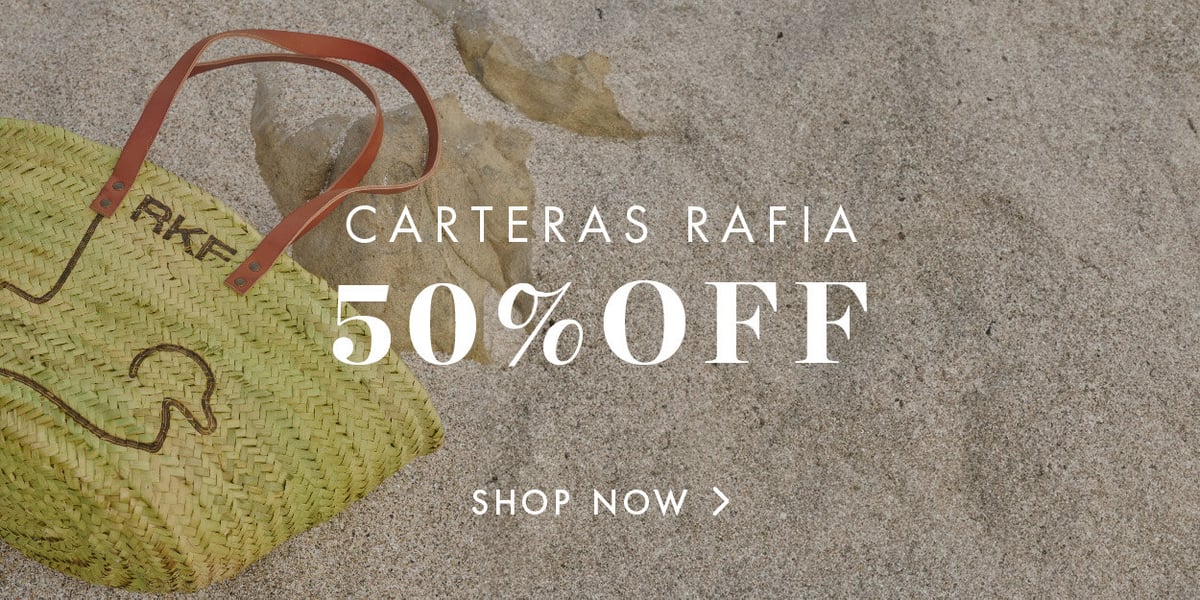 Carteras rafia 50% OFF