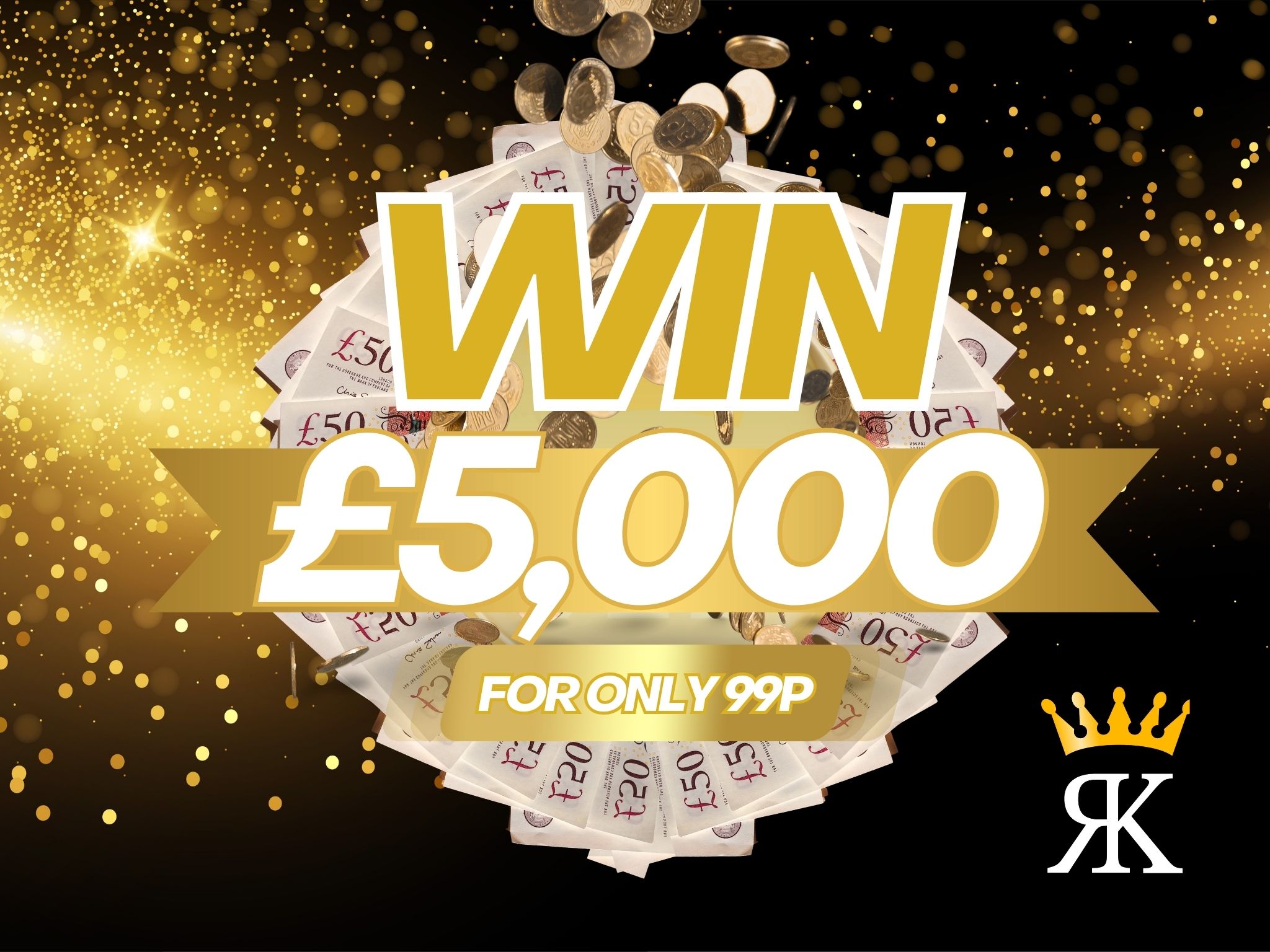 Image of Win £5,000 For 50p