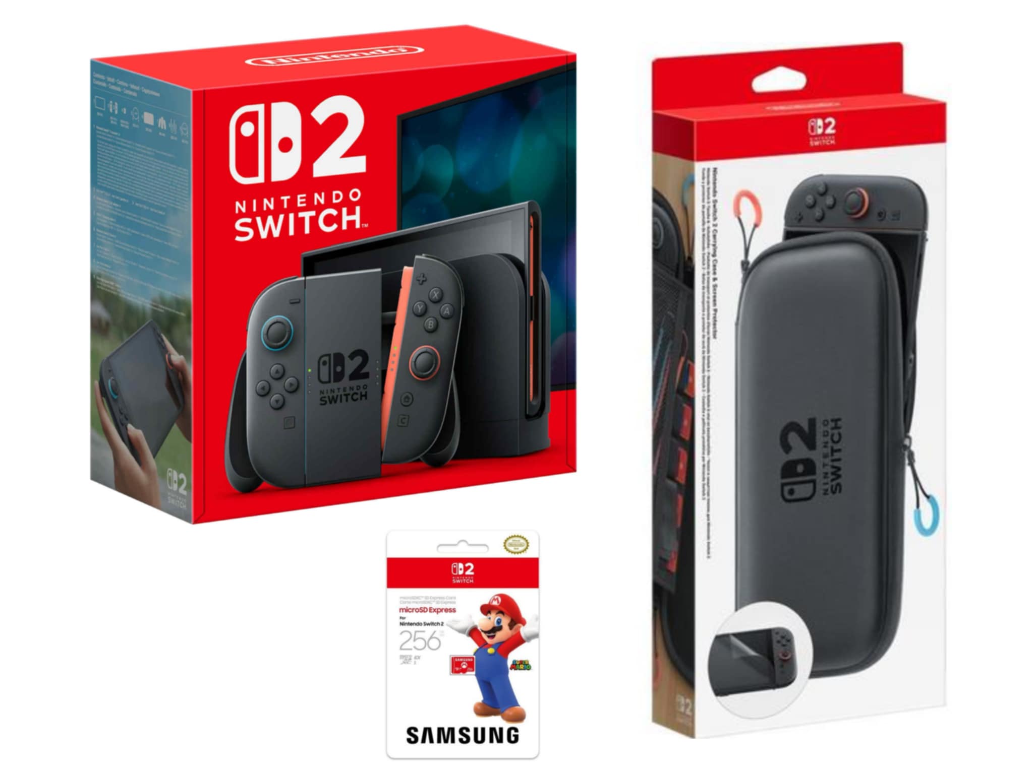 Image of Switch 2 Case, Memory card & protector pack - OVER 45% UNSOLD