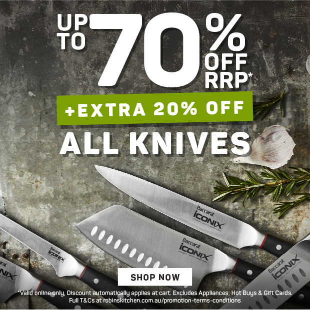 UP TO 70% OFF ALL KNIVES